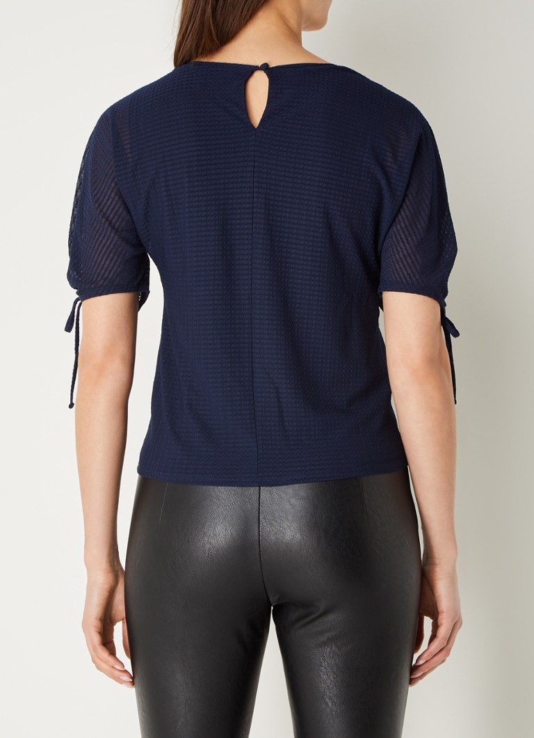 Phase Eight Meda Textured Top Navy 08