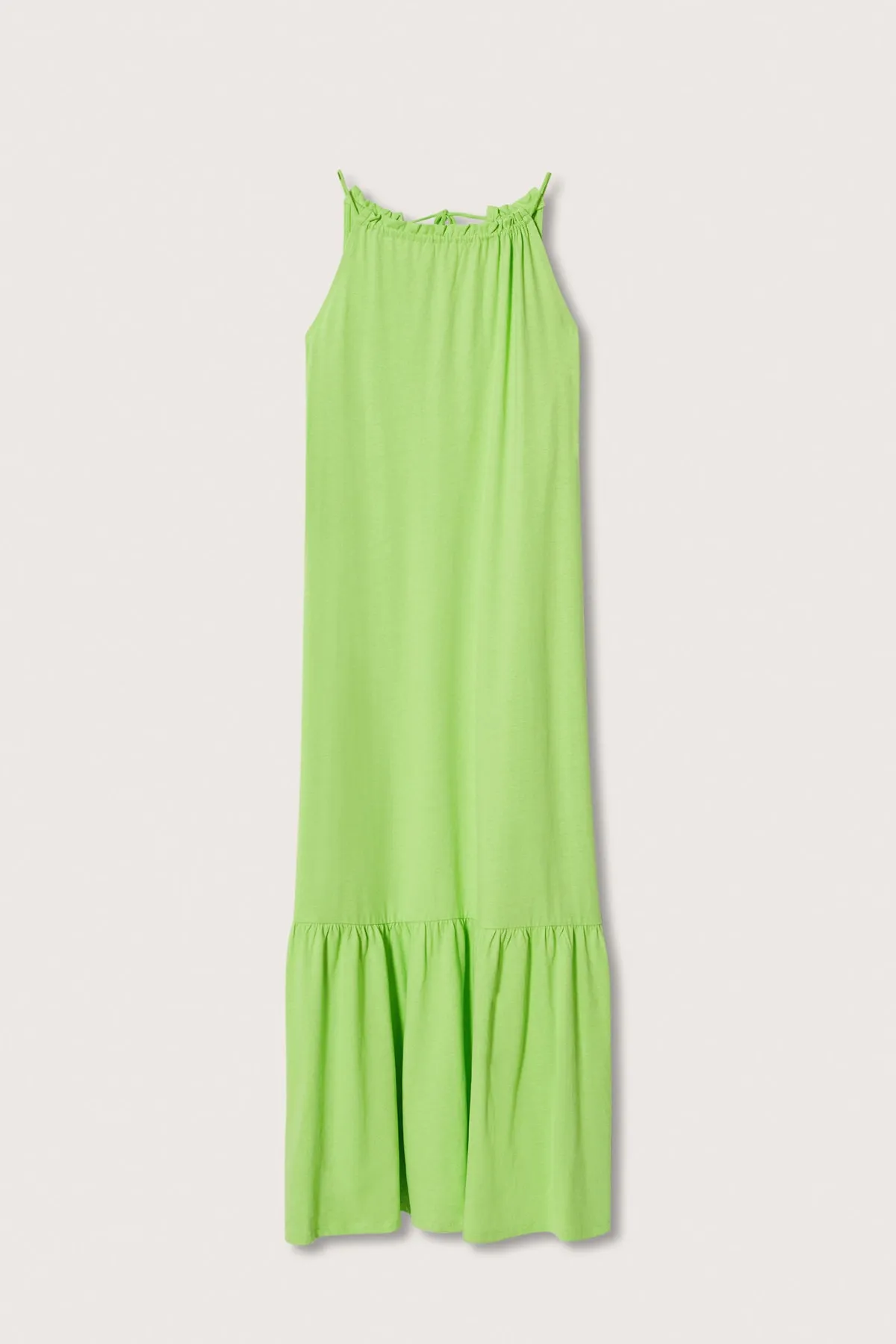 MANGO  Grünes Damenkleid 37020452