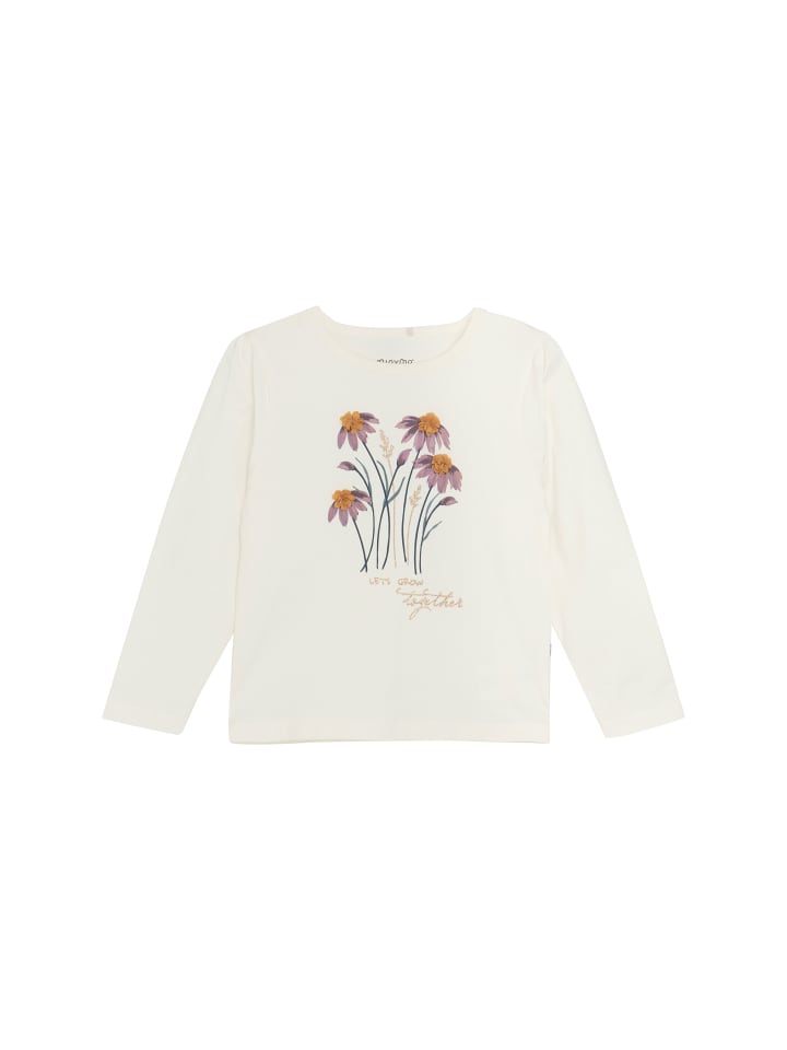 Minymo Longsleeve MIT-shirt LS 123619KW verspieltes Longsleeve in Weiß günstig kaufen