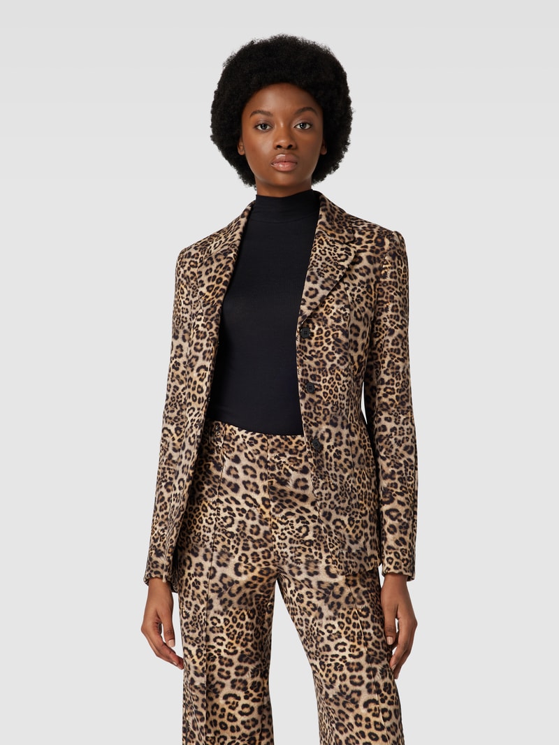 Blazer mit Animal-Print - 50 Jahre Jubiläumskapsel in camel
