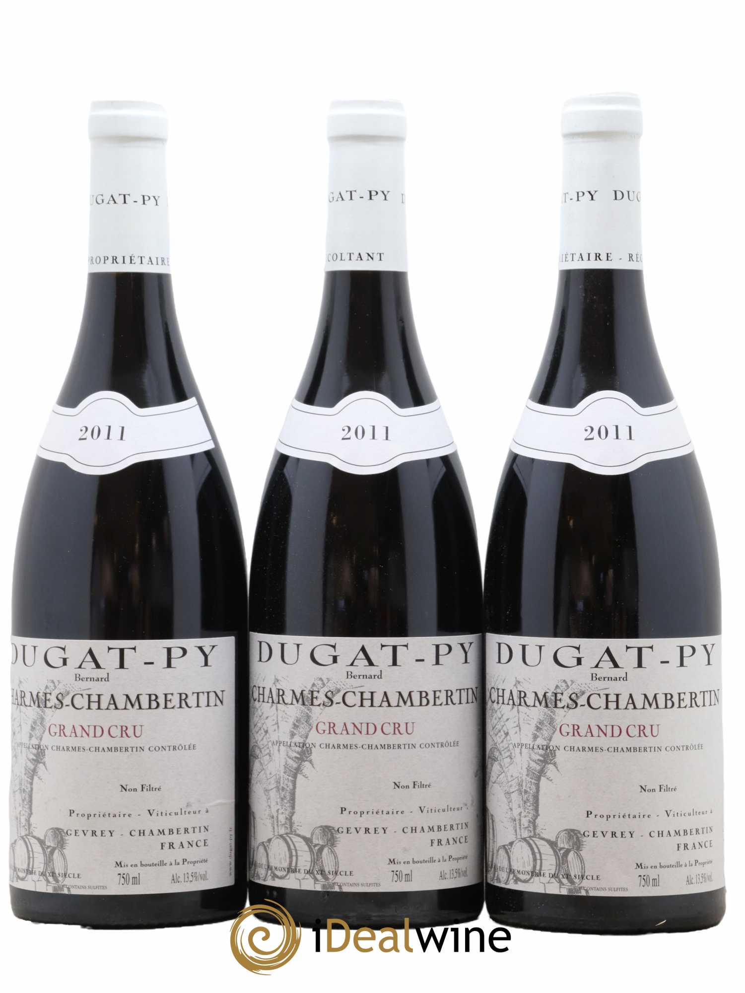 Charmes-Chambertin Grand Cru Dugat-Py  2011 - Lot de 6 Bouteilles