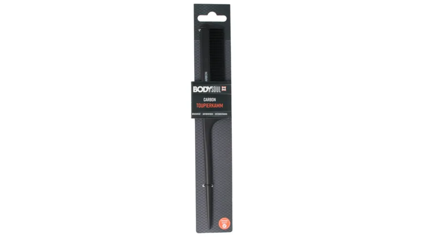 BODY&SOUL Toupierkamm Carbon