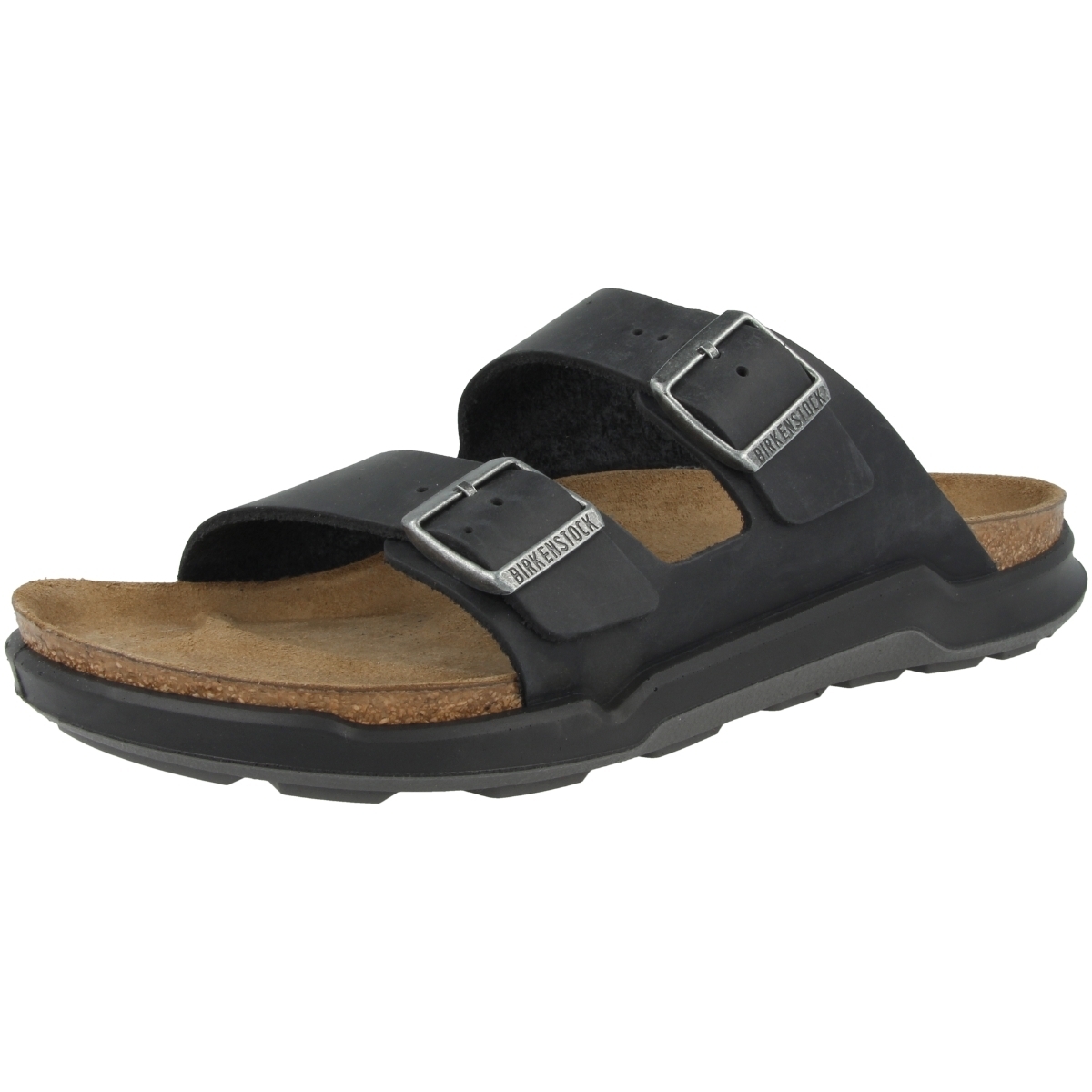 Birkenstock Arizona CT geöltes Nubukleder normal Sandale schwarz