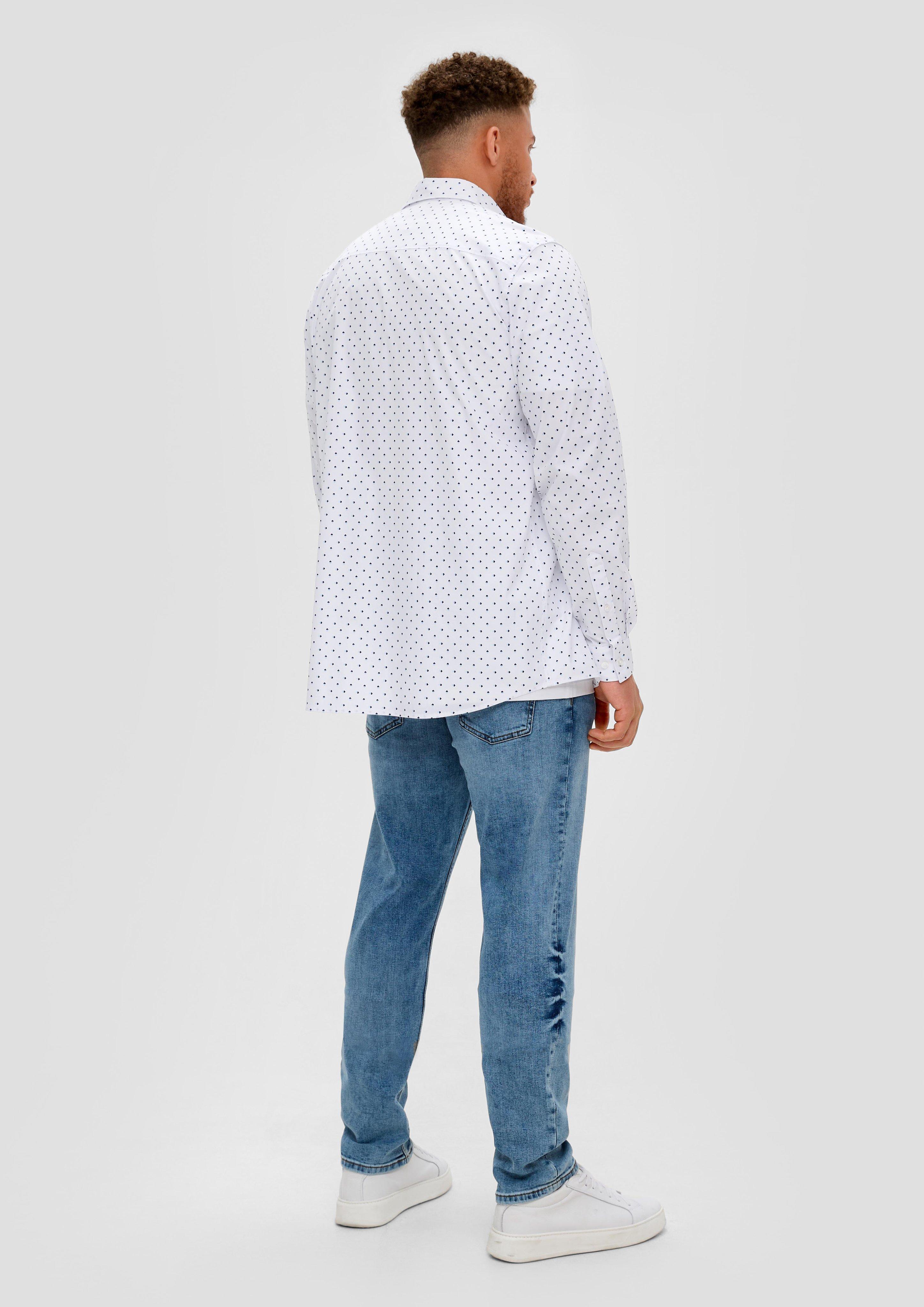 Slim: Hemd aus Baumwollstretch  2139564-01A0
