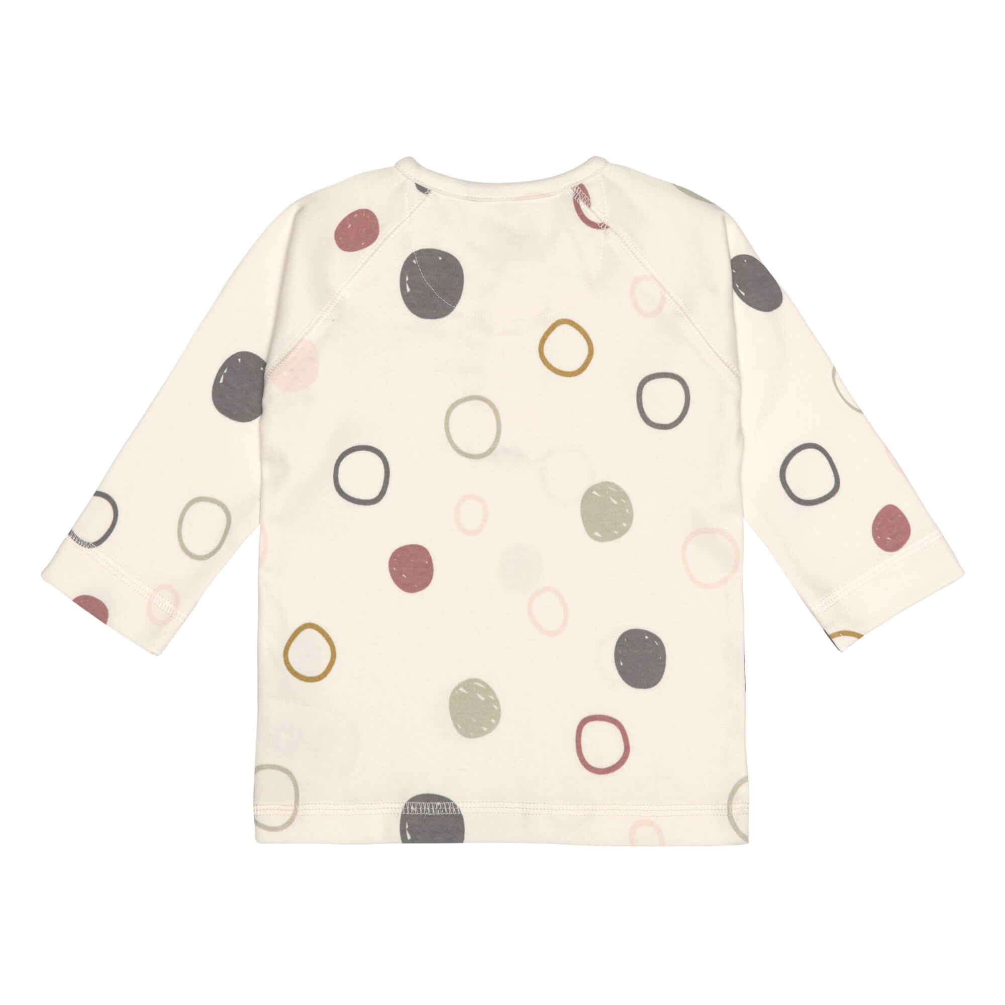 Baby Langarmshirts - Bio Baumwolle, Circles, Weiß