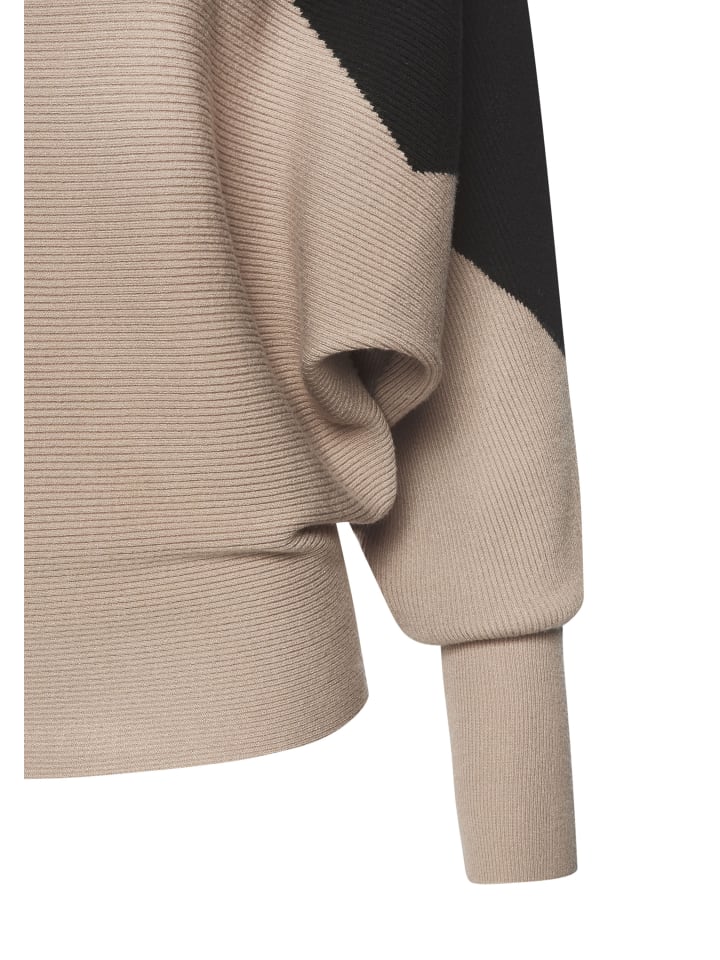 LASCANA Strickpullover in schwarz-sand günstig kaufen