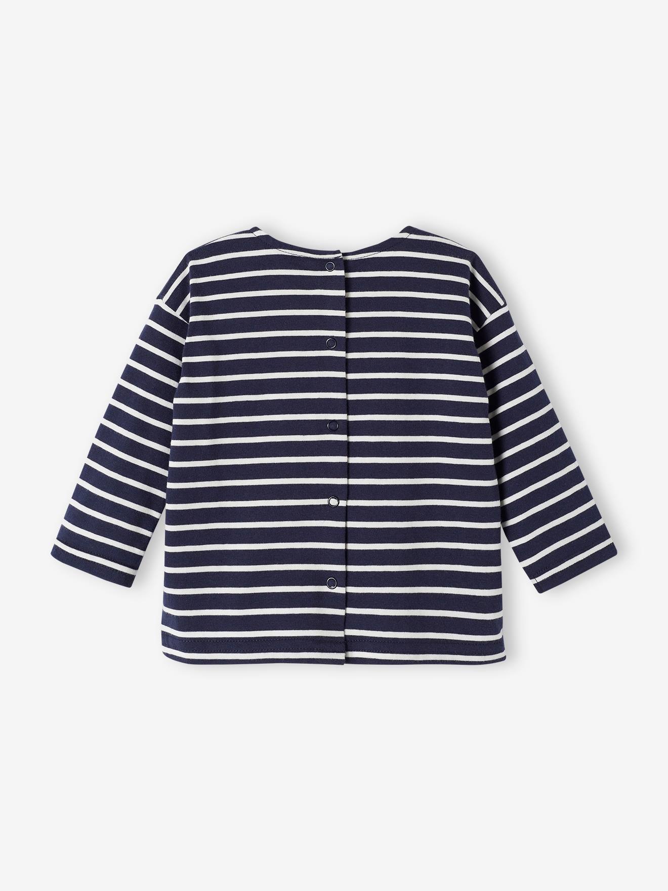 Vertbaudet Baby Ringelshirt - blau gestreift