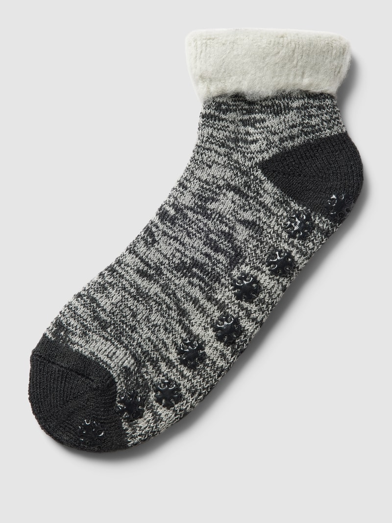 Socken mit Allover-Muster Modell 'WARM-UP' in anthrazit