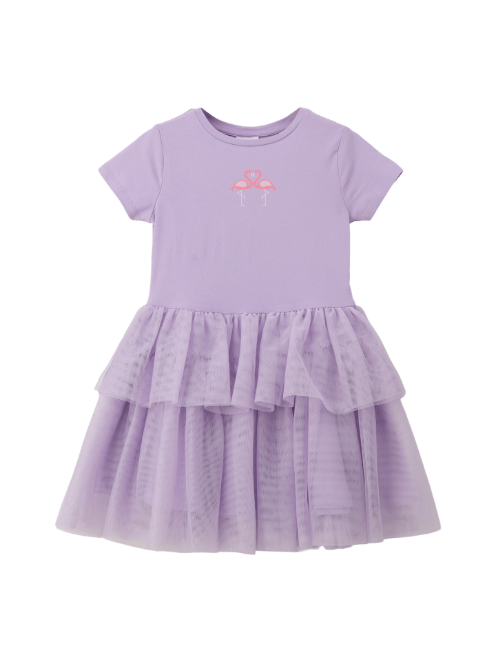 s.Oliver Kleid kurz in Lila günstig kaufen