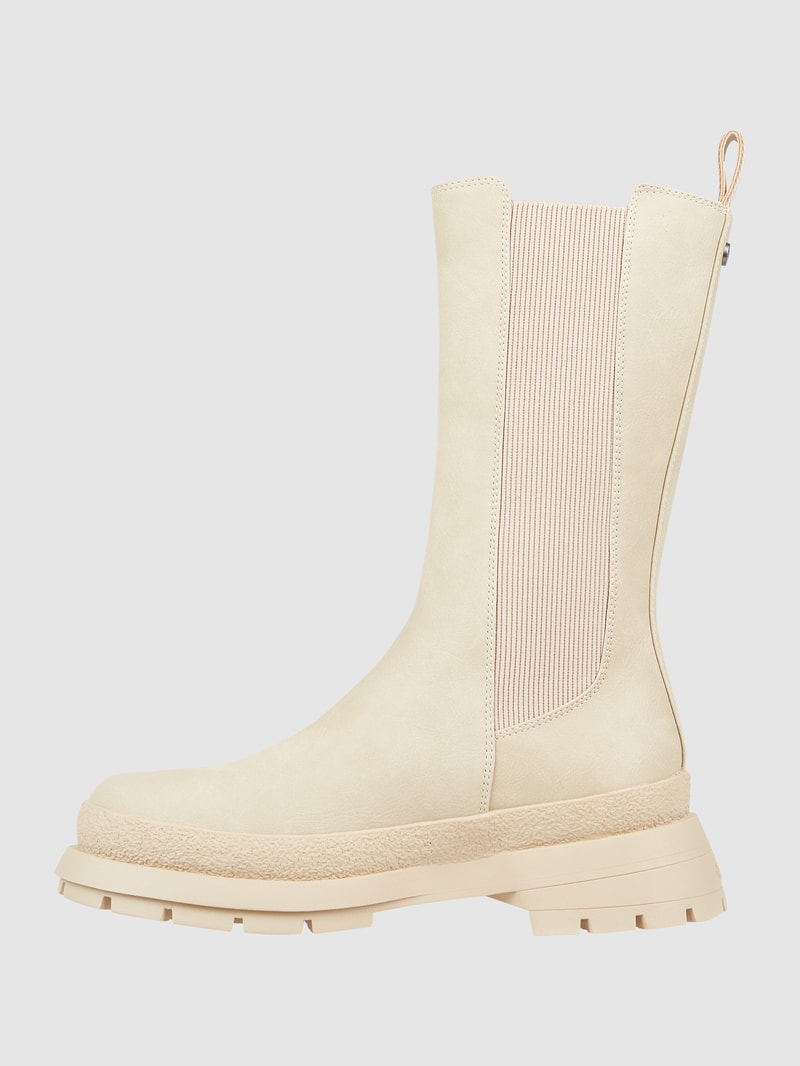 Boots in Leder-Optik Modell 'Sveja' in beige