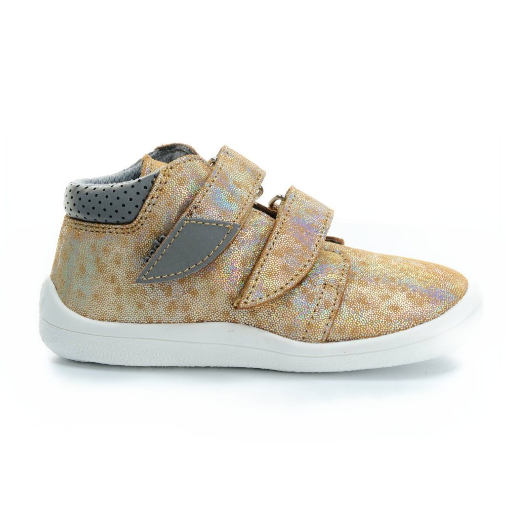 Beda Bella mit Membran (BF 0001/W/M/2) goldene Barfuß-Stiefeletten