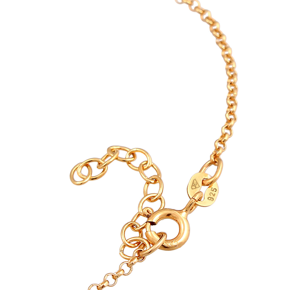 Elli Elli Bracelet Femmes Pendentif Marguerite été avec émail en argent sterling 925 p Bracelet