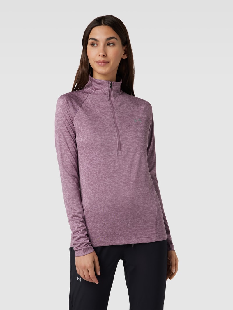 Longsleeve mit Label-Print in mauve