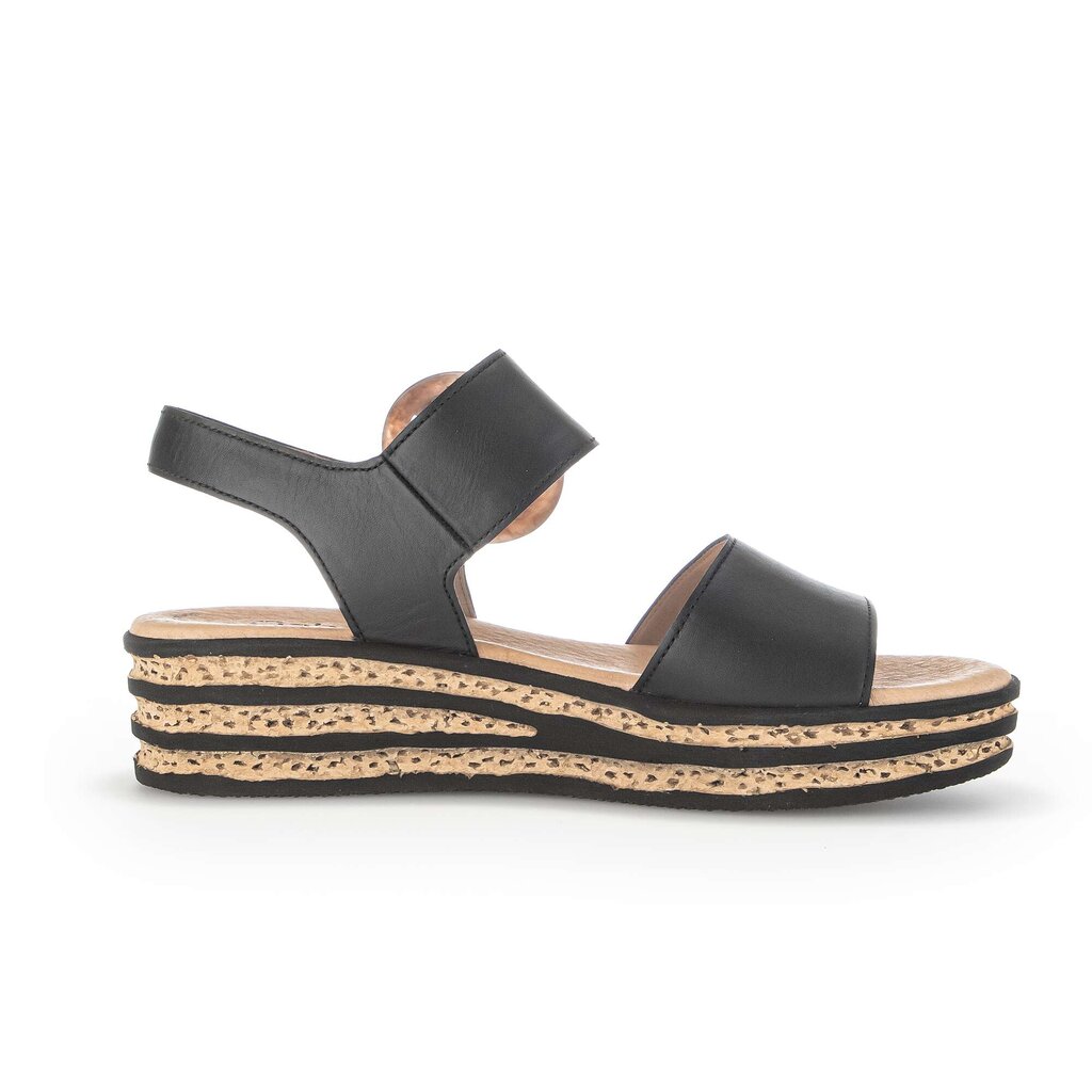 Gabor fashion Plateau Sandale schwarz