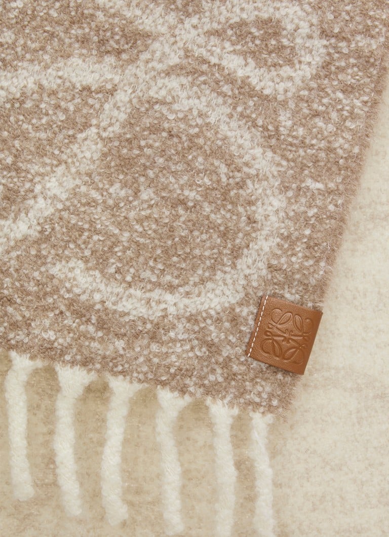 LOEWE  Anagram sjaal in alpacawolblend 45 x 200 cm