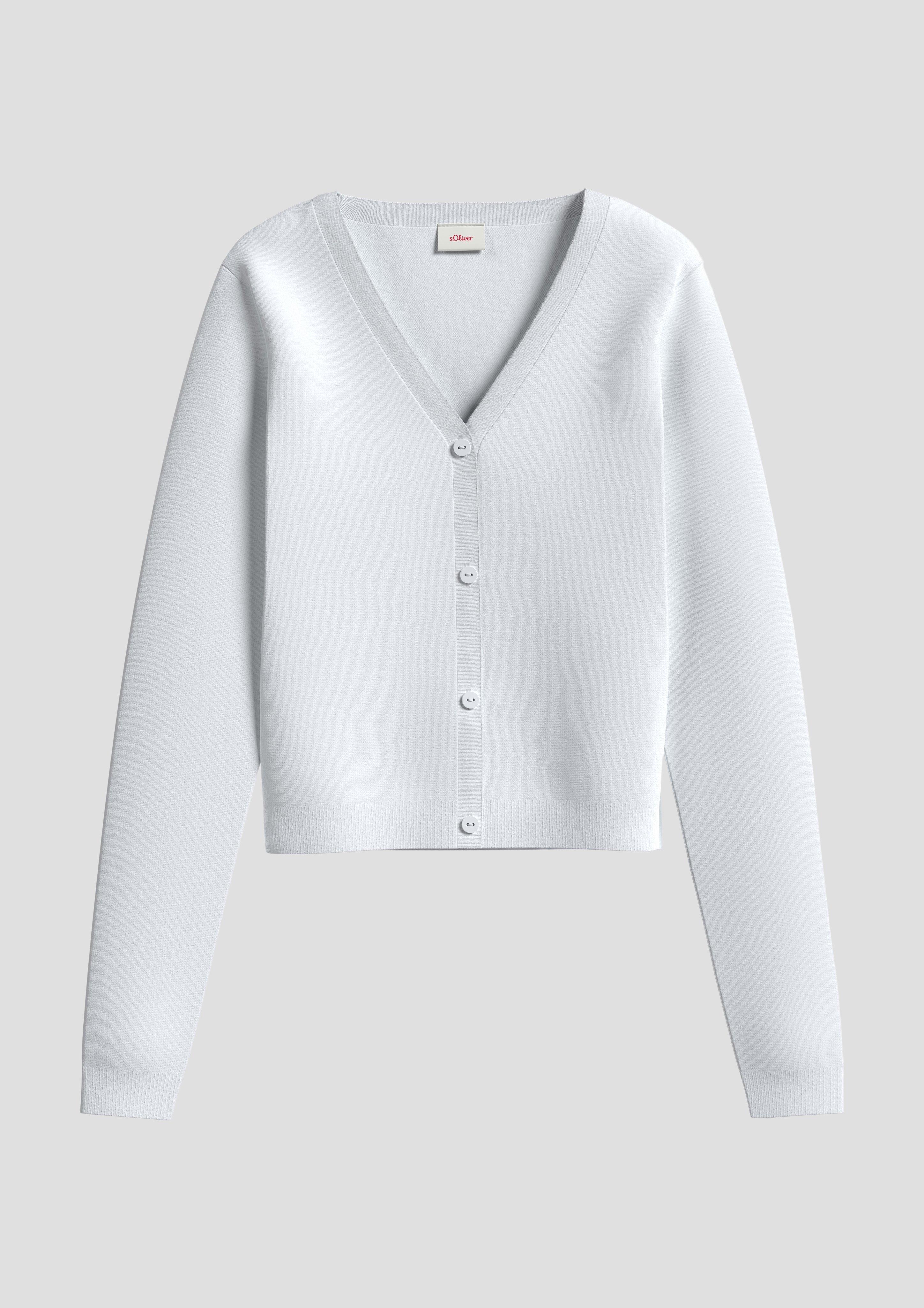 Strickjacke mit V-Ausschnitt  2140223-0100