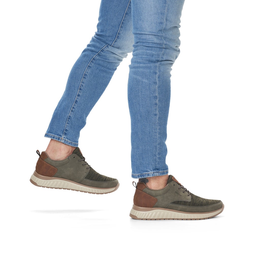 Rieker Herren Slipper olivgrün