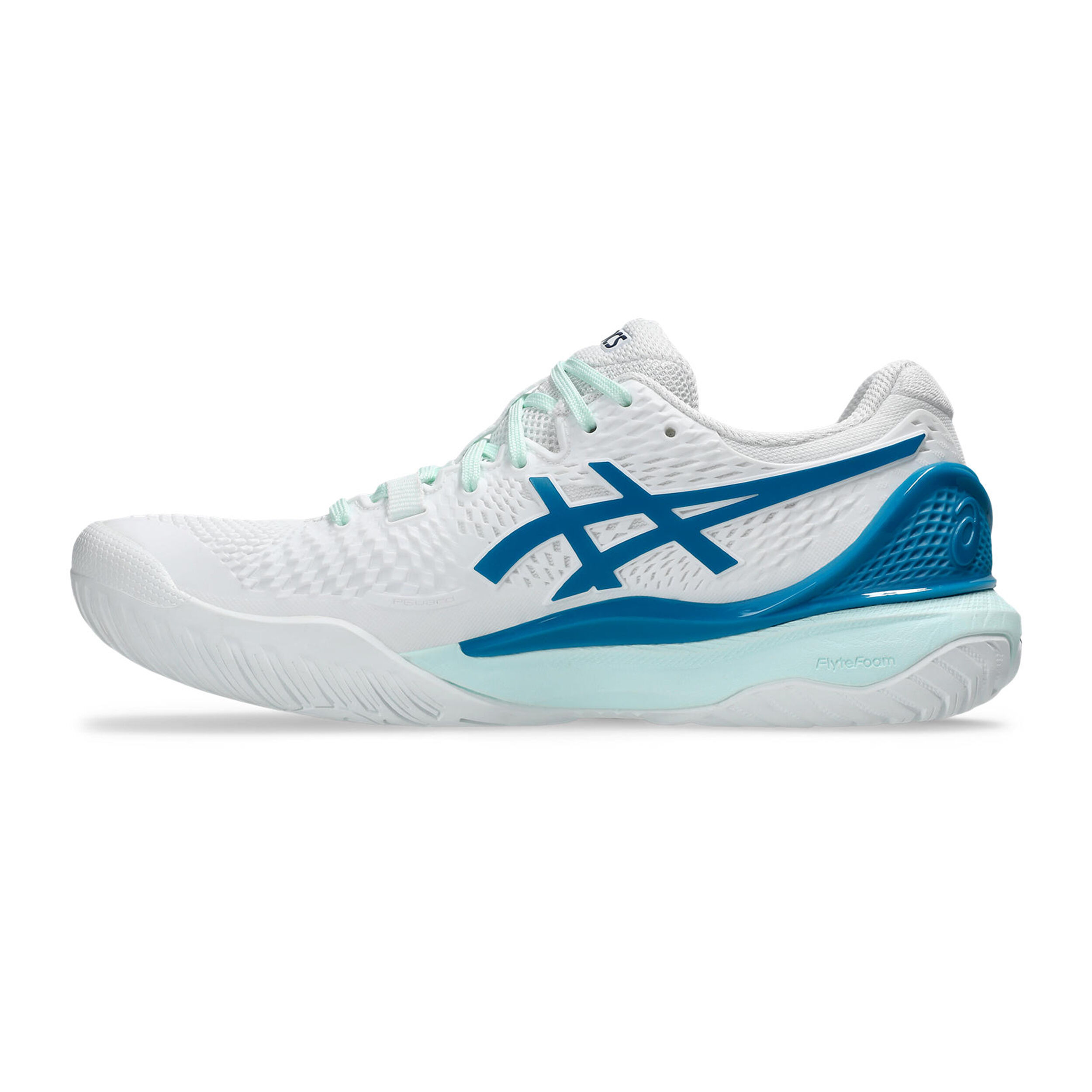 Gel-Resolution 9 Allcourtschuh Damen - Weiß, Blau