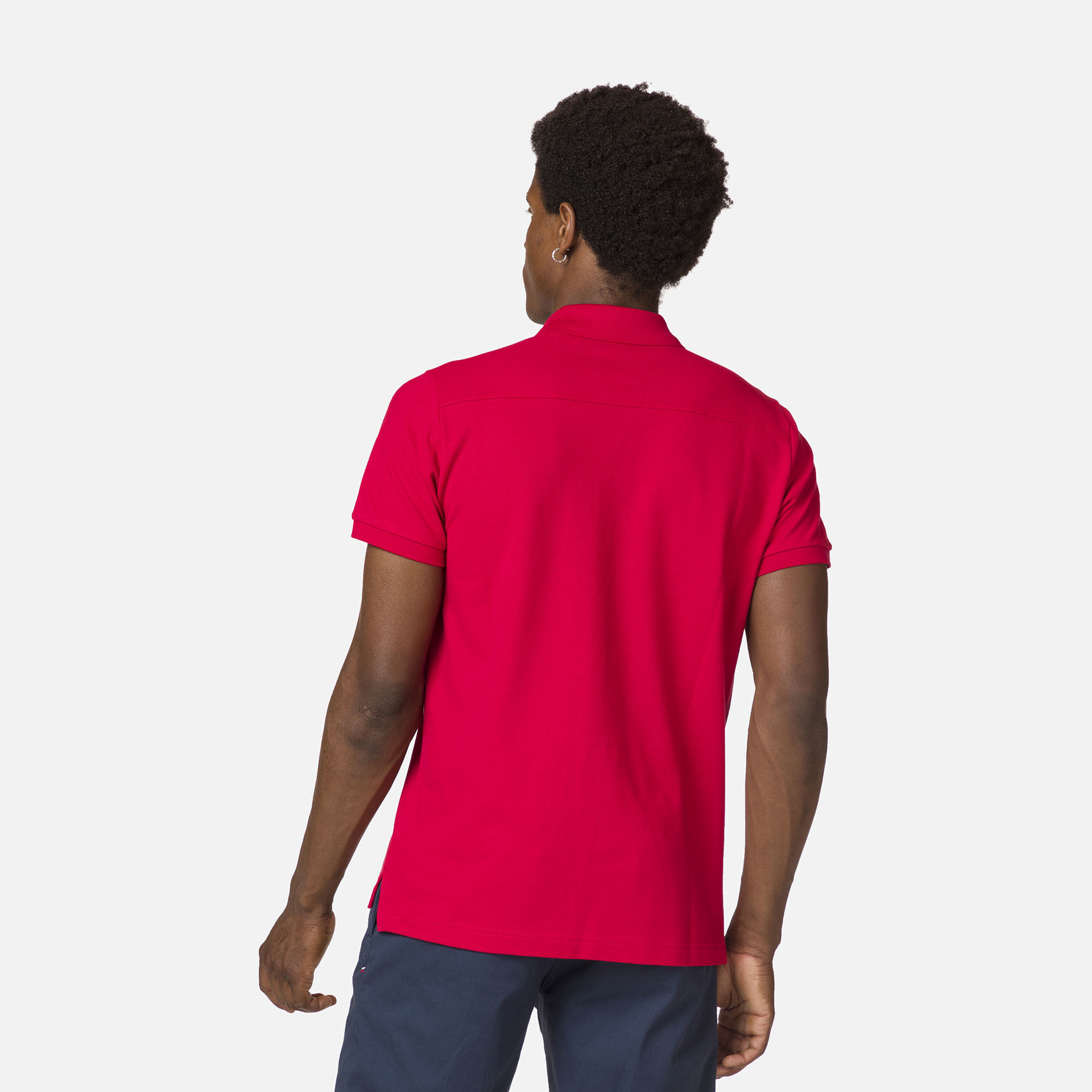 Polo logo à poche homme