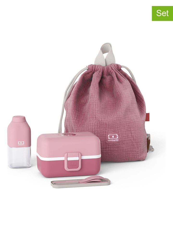 Monbento 7tlg, Lunch-Set in Rosa/ Pink günstig kaufen onesize