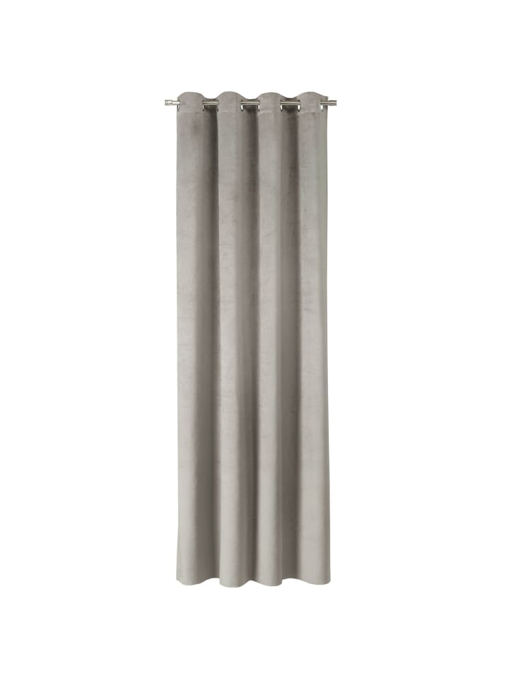 Tom Tailor TT Ösenvorhang VelvetSignature 140 x 250 cm in Grau günstig kaufen 140 x 250 cm