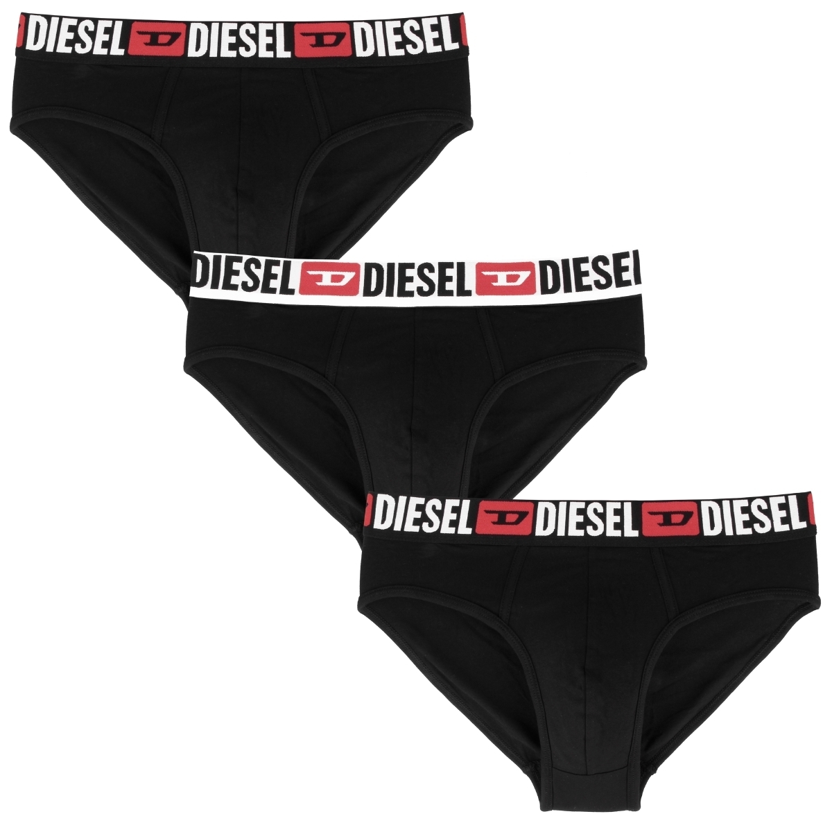 Diesel UMBR-ANDRE 3er Pack Slip schwarz