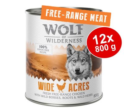 Sparpaket 12 x 800 g Wolf of Wilderness 