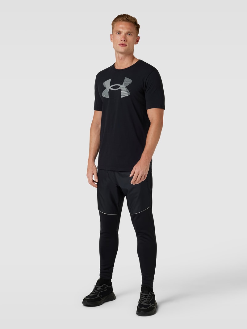 T-Shirt mit Logo-Print Modell 'BIG LOGO FILL' in schwarz
