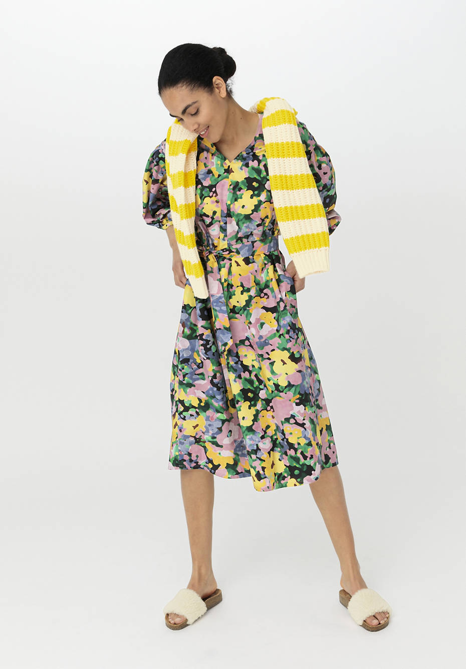 Midi-Kleid aus reiner Bio-Baumwolle