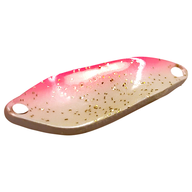 FTM Trout Spoon Strike (2,1 g, Weiß/Pínk Glitter UV)