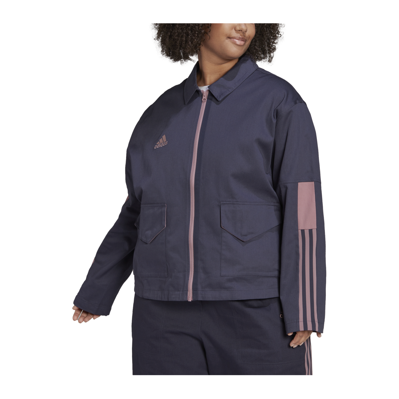 adidas Tiro Cargo Jacke Plus Size Damen Blau