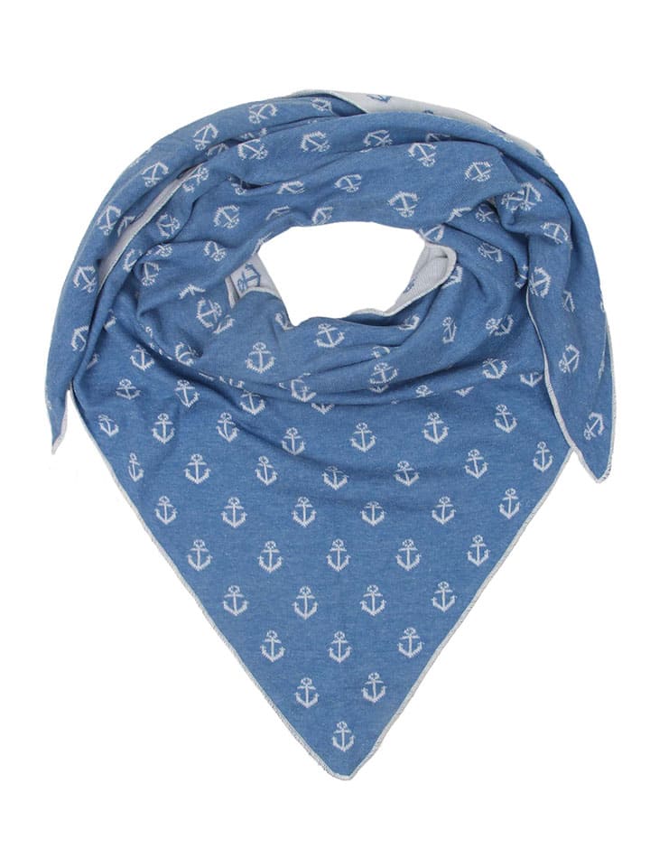Zwillingsherz Dreieckstuch in Blau - (L)200 x (B)130 cm günstig kaufen onesize