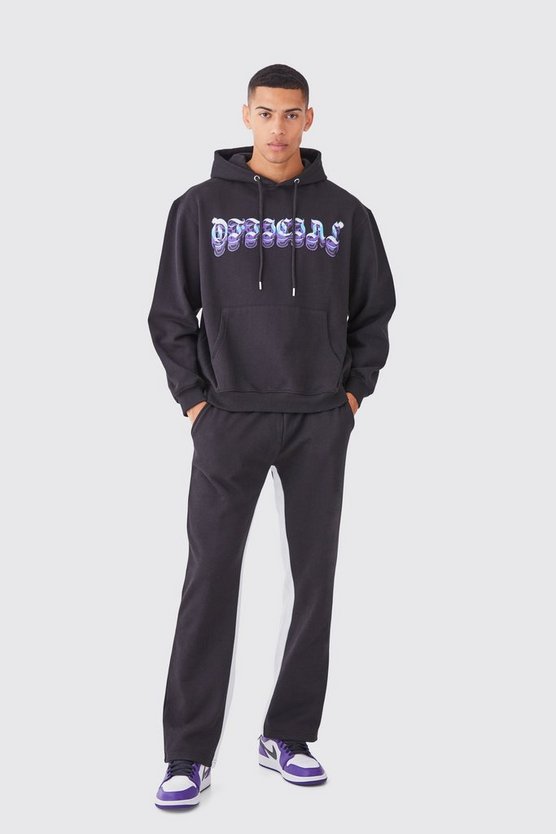 Oversize Trainingsanzug mit Chrom Print