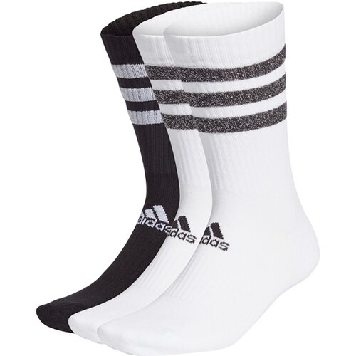 ADIDAS GLAM 3-STREIFEN CUSHIONED SPORT CREW SOCKEN, 3 PAAR