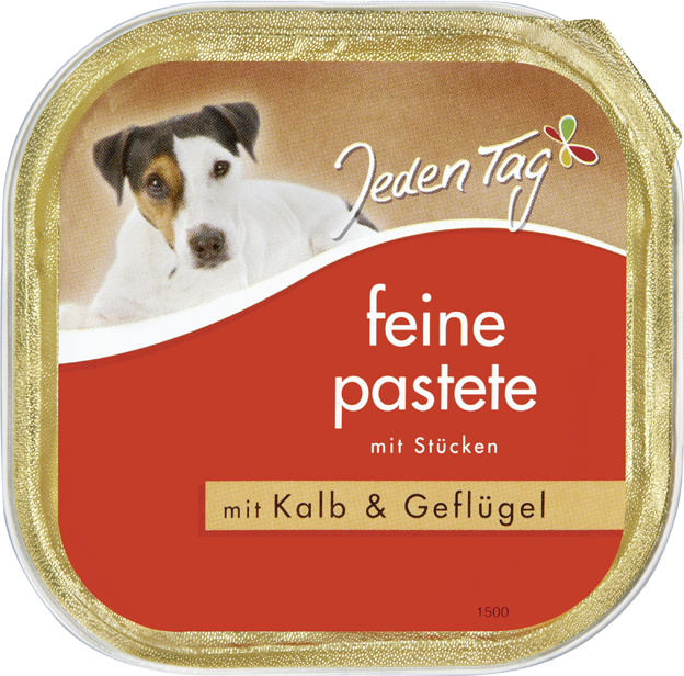 Jeden Tag Hund Feine Pastete mit Kalb & Geflügel