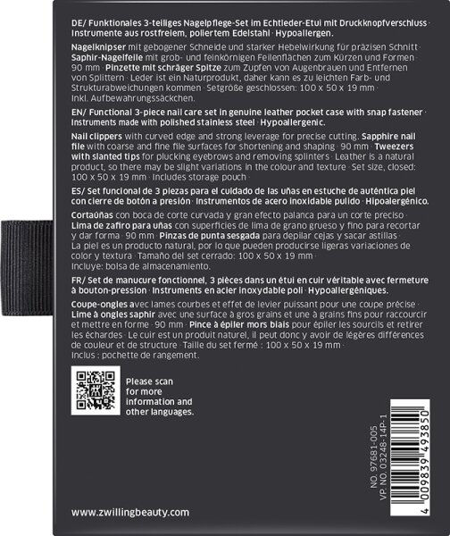 ZWILLING Beauty Classic Nagelpflege-Set - grey Maniküre-Set