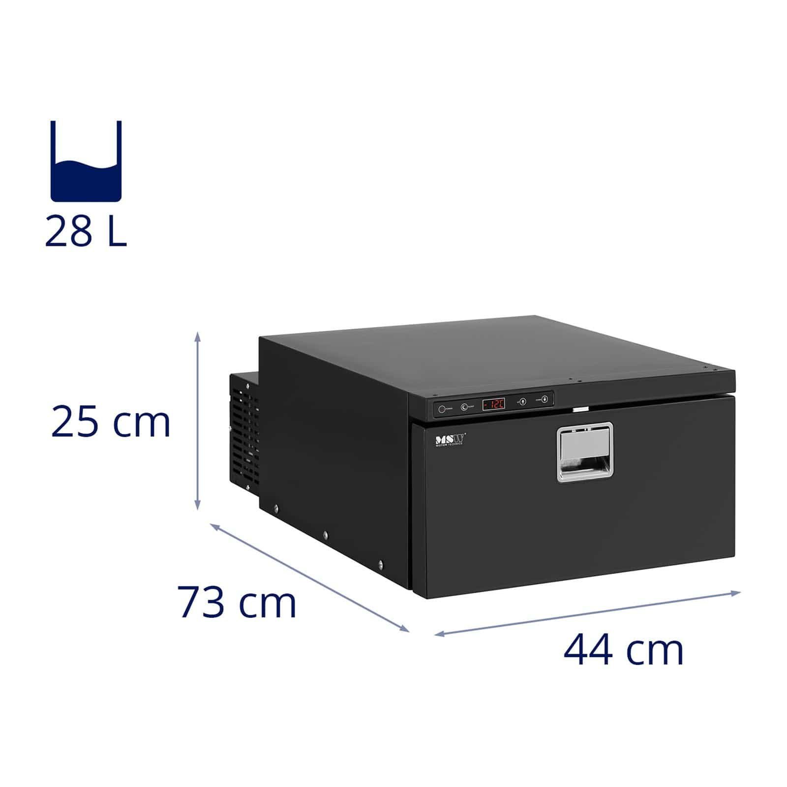 MSW Elektrische Kühlbox Auto-Kühlschrank mobiler Kühlschrank Reisekühlschrank 36W 28 L -12 bis