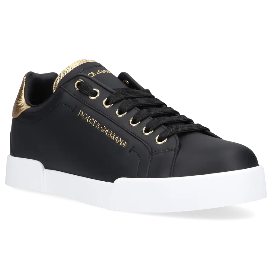Dolce & Gabbana - Sneaker low PORTOFINO Nappaleder - schwarz