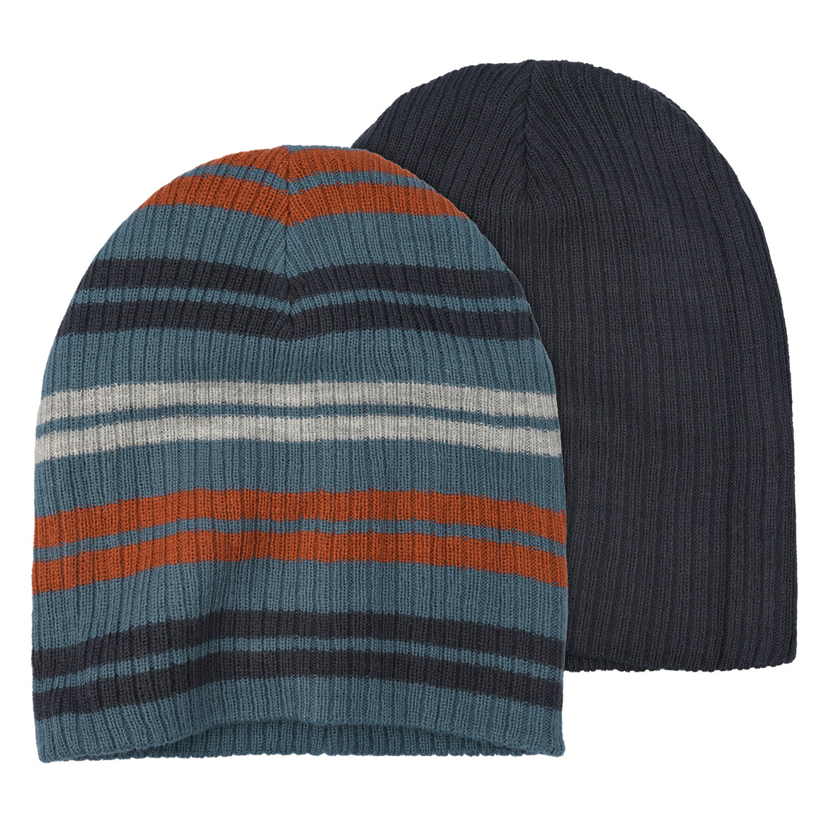 2 Jungen Beanies aus Strick