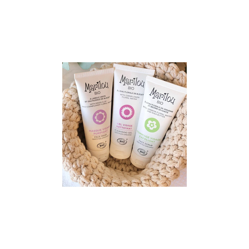 Marilou Bio Masque Visage Purifiant Bio à l'Argile Verte