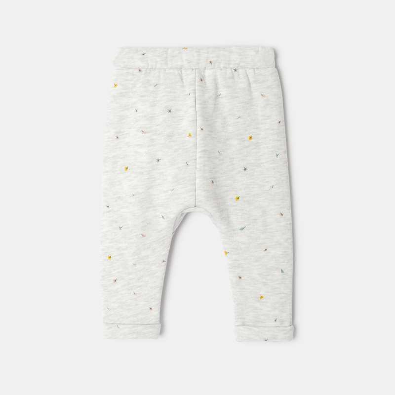 Pantalon en molleton imprimé blanc naissance Absorba