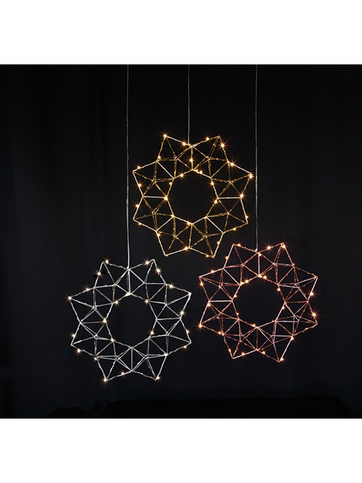 STAR Trading LED Deko-Kranz 'Edge, silber, Ø 40cm günstig kaufen onesize