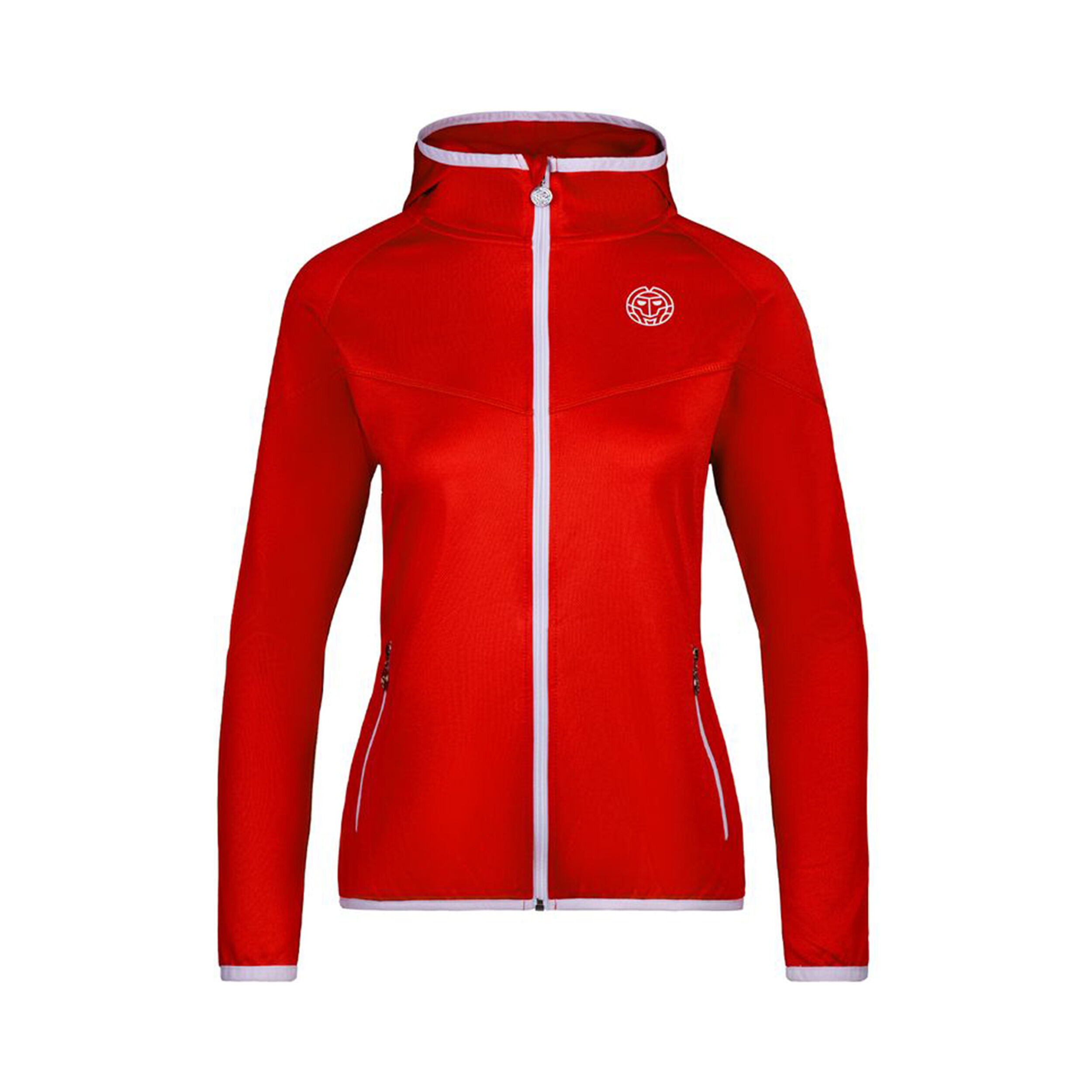 Grace Tech Trainingsjacke Mädchen - Dunkelrot, Weiß