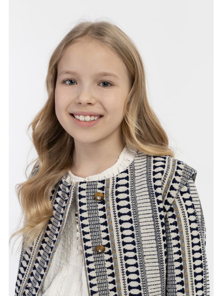 IZIA Blazerjacke in Dunkelmarine Wollweiss günstig kaufen