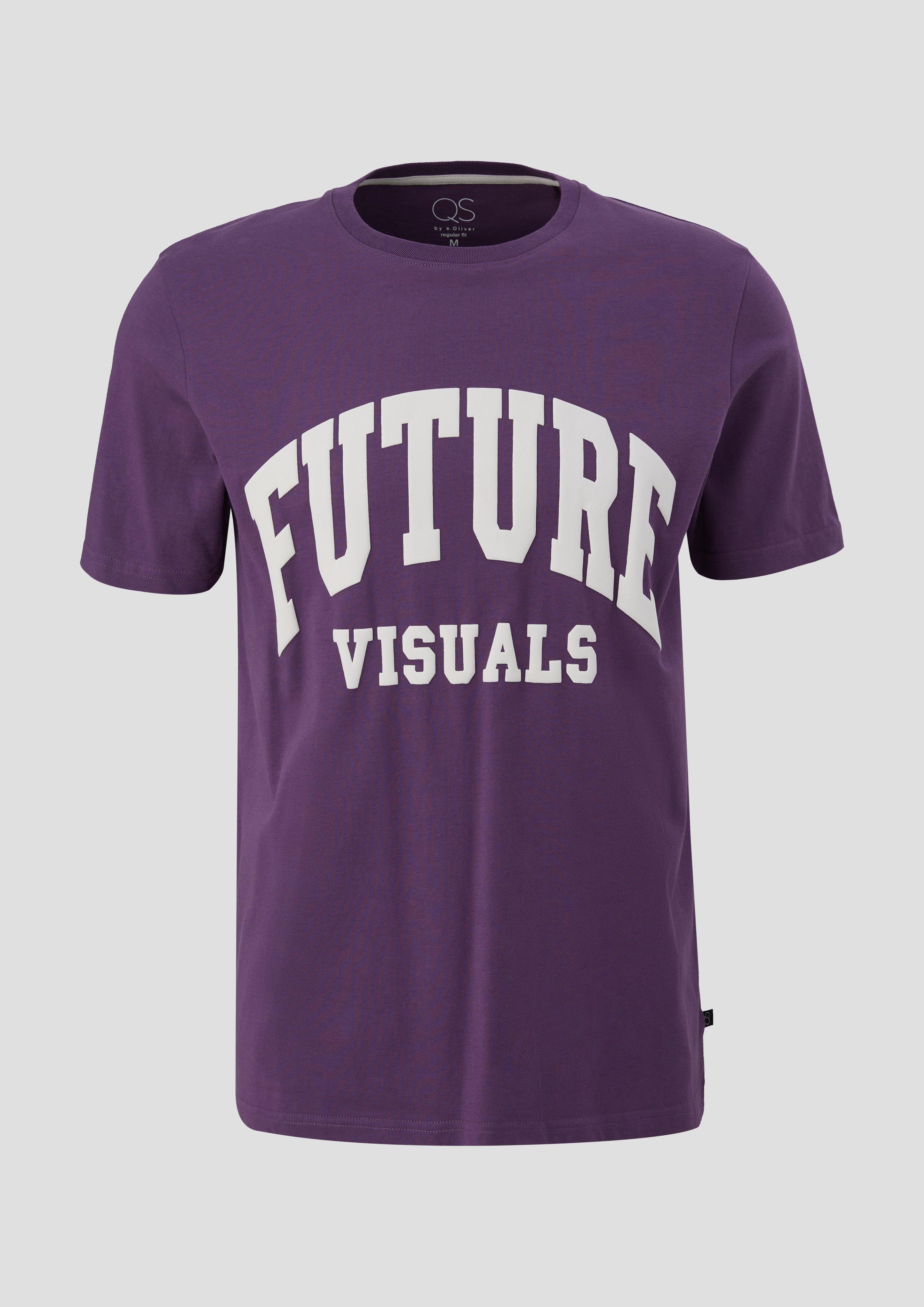 T-Shirt mit gummiertem Schriftprint  2135189-48D0