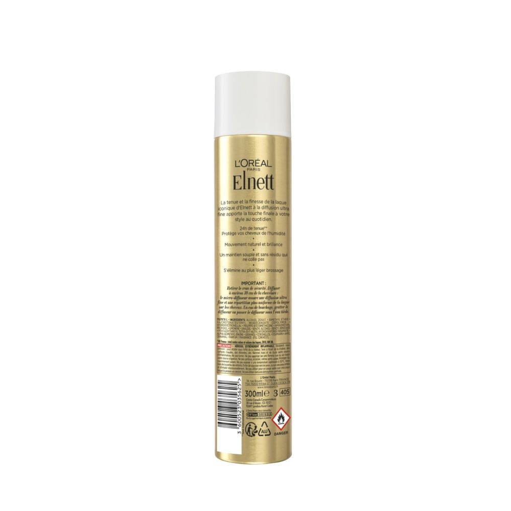 L'Oréal Paris L'Oréal Paris Elnett Laque Fixation Normale 300ml Laque Fixation Normale
