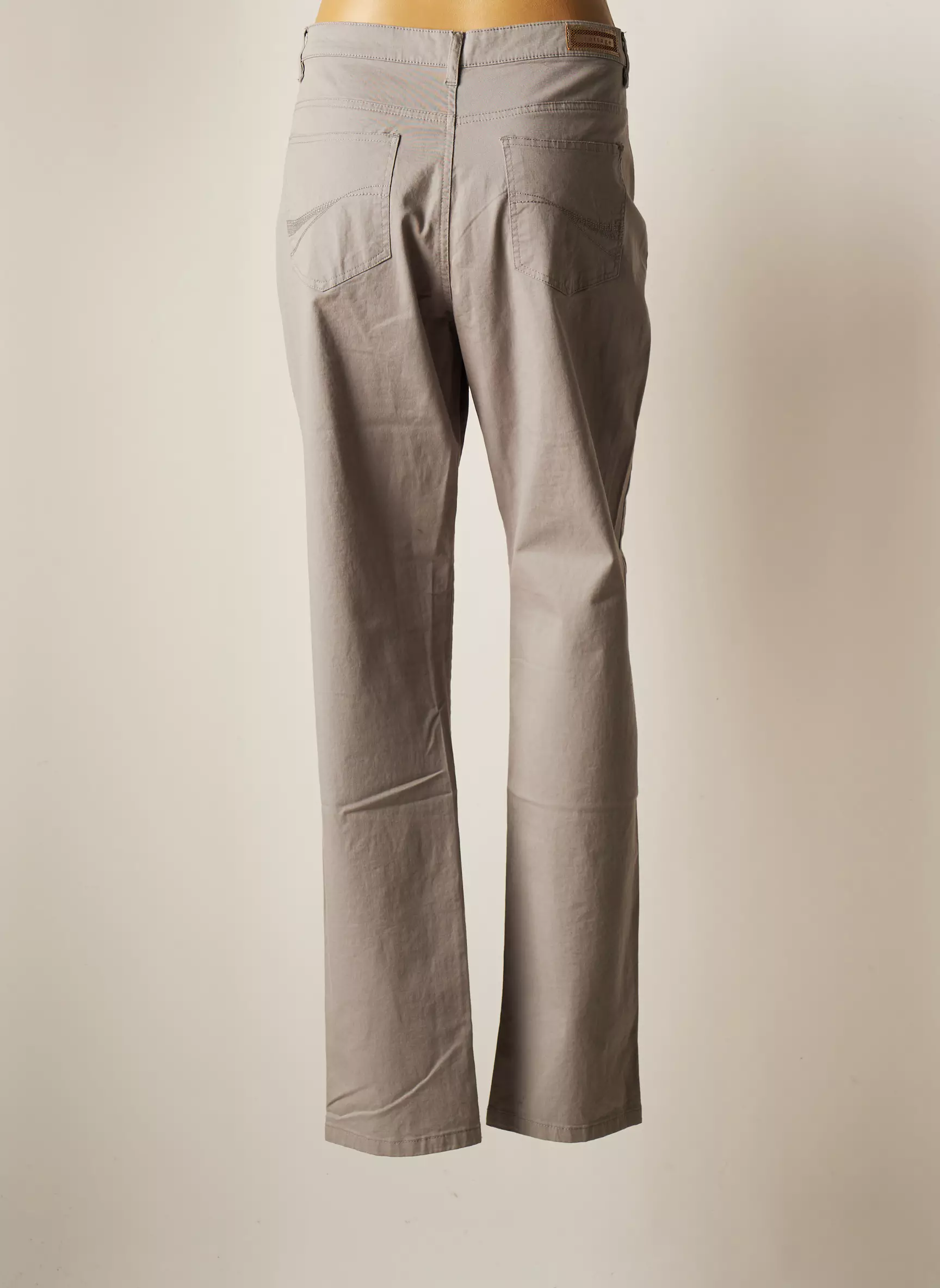 Scottage Pantalons Droits Femme couleur gris