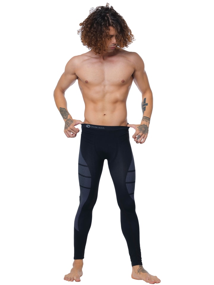 Stark Soul® Skiunterwäsche - Hose Funktionsunterwäsche in schwarz/grau günstig kaufen