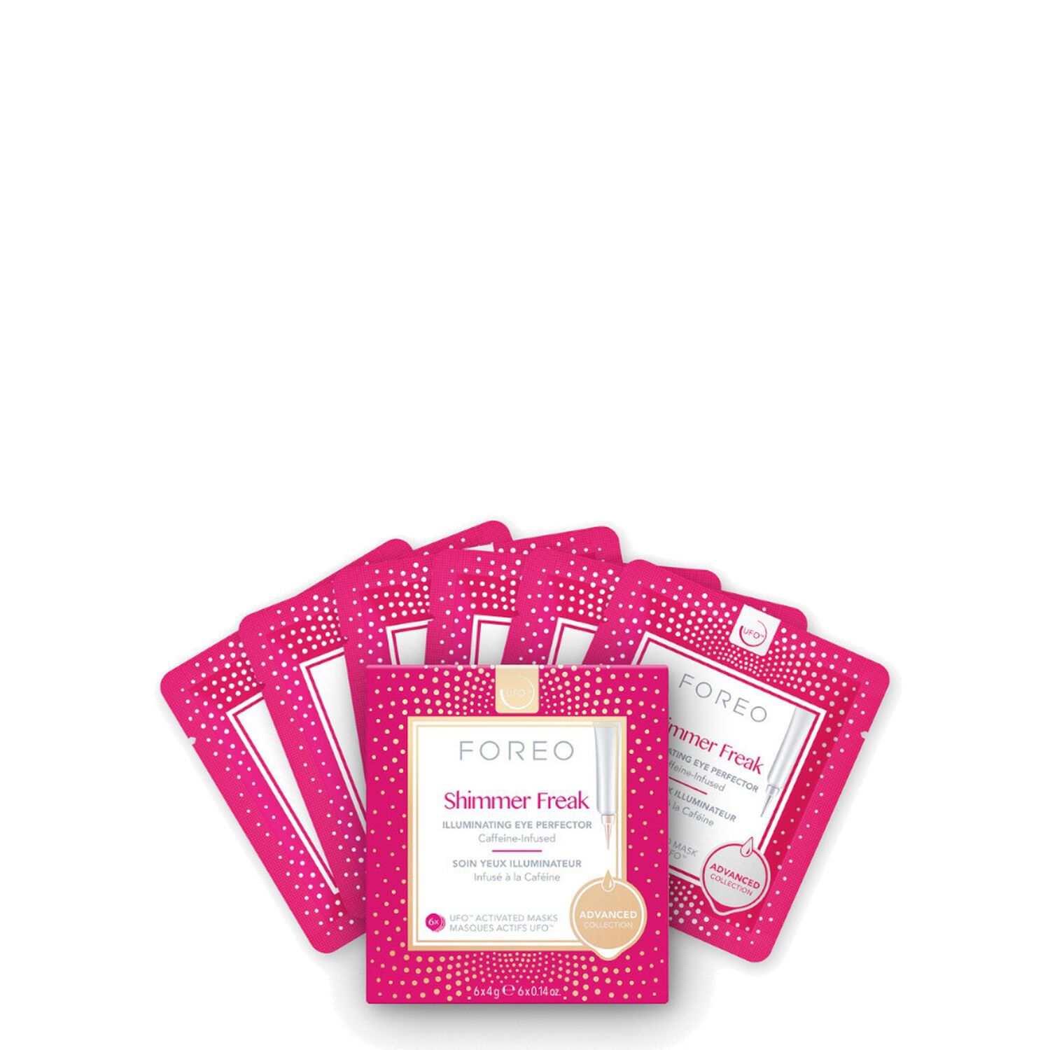 Foréo UFO™ Shimmer Freak Masque Soin Yeux Illuminateur x6