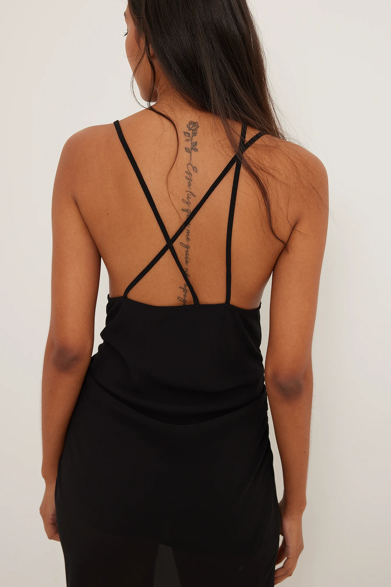Midikleid mit Riemchen